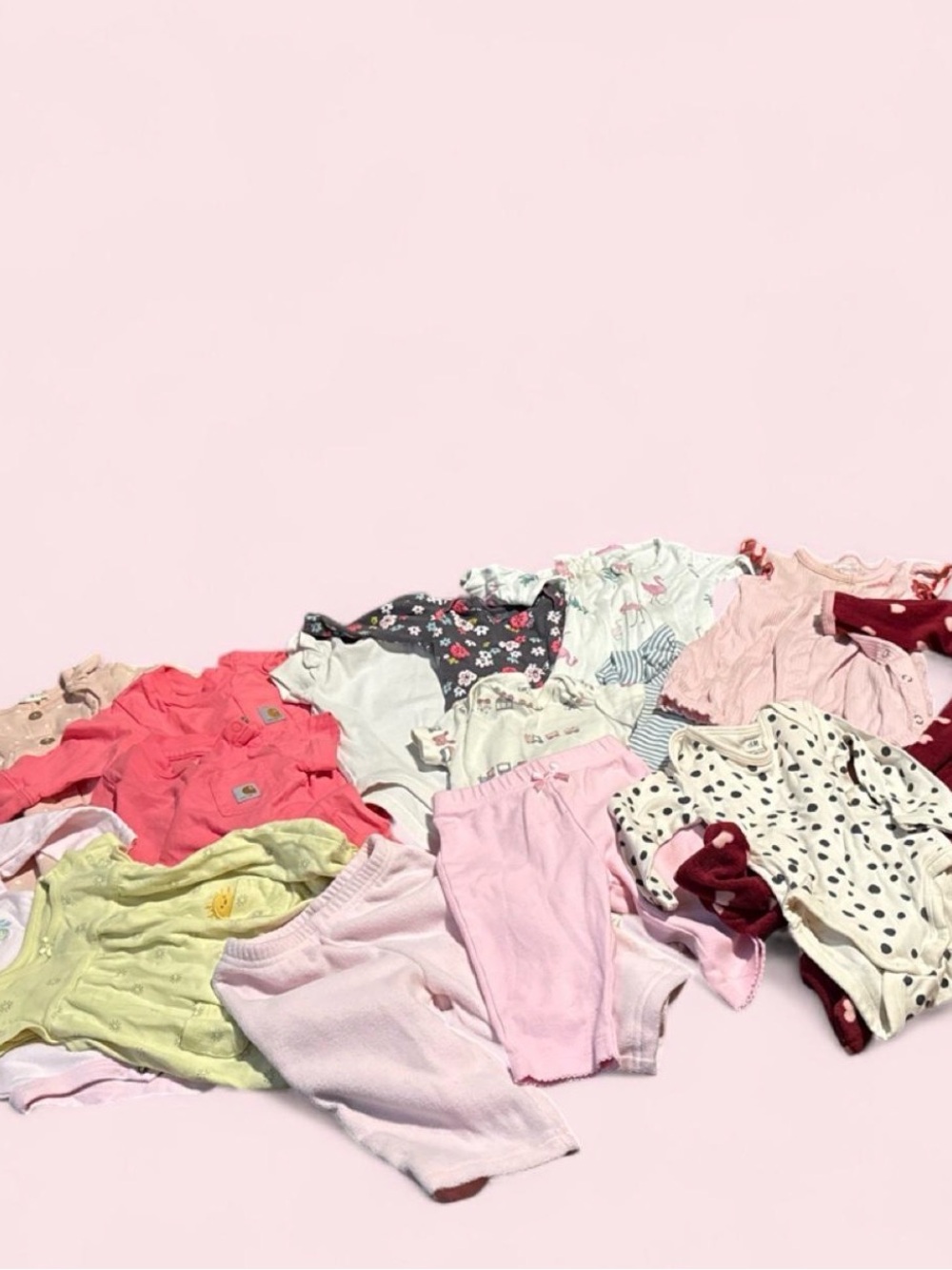 Assorted Pink & Pastel Baby Clothing Bundle